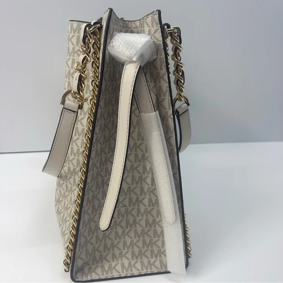 Michael Kors Mina Large & Wallet Light Cream Multi - Picture 4 of 14